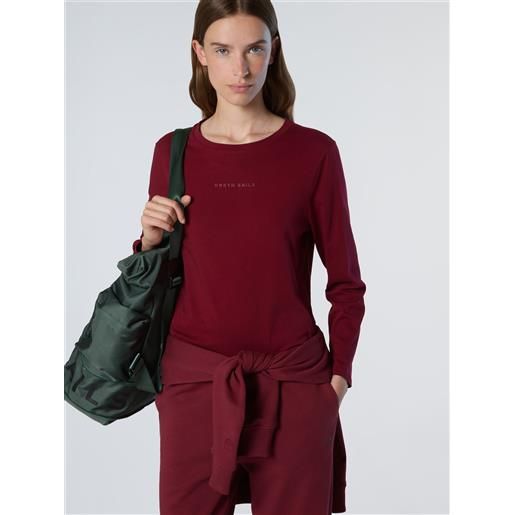North Sails - t-shirt a maniche lunghe con logo