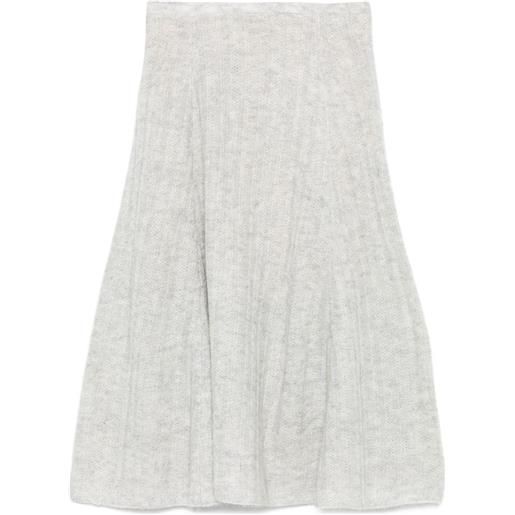 TWINSET gonna midi svasata - grigio