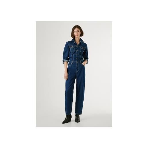Pepe Jeans per donna. Pl2300002 tuta blu shyla [3286319], casual, cotone, denim, manica lunga