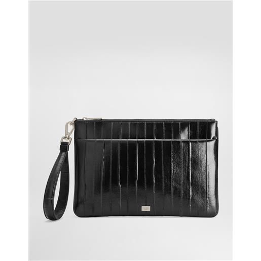 Dolce & Gabbana necessaire in pelle di anguilla