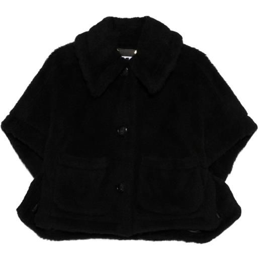 Max Mara mantella con tre bottoni - nero