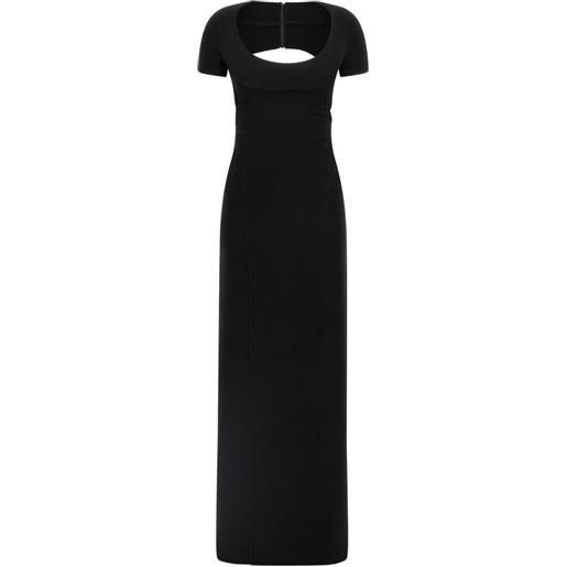 DSQUARED2 abito lungo con dettaglio cut-out - nero
