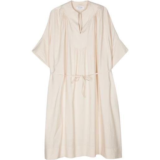 Yves Salomon abito midi con cintura - toni neutri