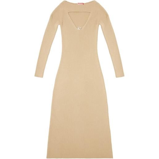Diesel abito midi a coste - toni neutri