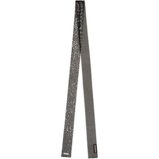 DSQUARED2 sciarpa metallizzata - nero