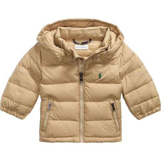 POLO RALPH LAUREN KIDS giacca trapuntata con cappuccio - toni neutri