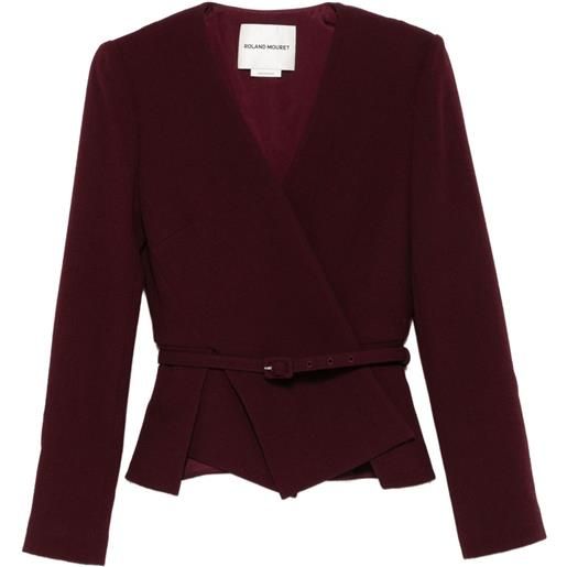 Roland Mouret giacca a portafoglio con cintura - rosso