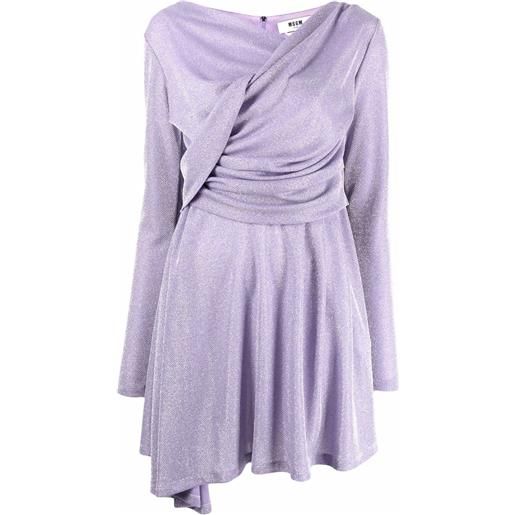 MSGM abito con maniche lunghe - viola