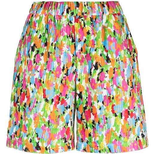 MSGM shorts con stampa - verde