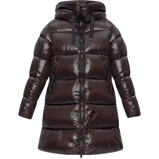Save The Duck cappotto trapuntato con cappuccio - marrone