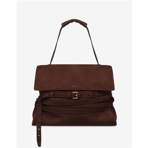 Moschino - Moschino tie me bag medium - marrone