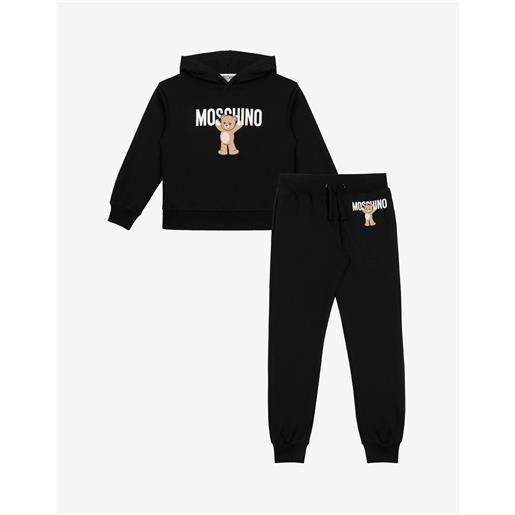 Moschino - completo tuta in felpa Moschino teddy bear - nero