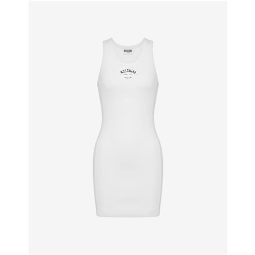 Moschino Jeans - abito in cotone stretch - bianco