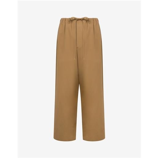 Moschino Jeans - pantalone in twill di cotone - marrone