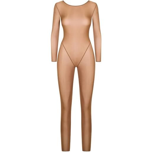 Maison Close tuta intera french kiss light a maniche lunghe - toni neutri