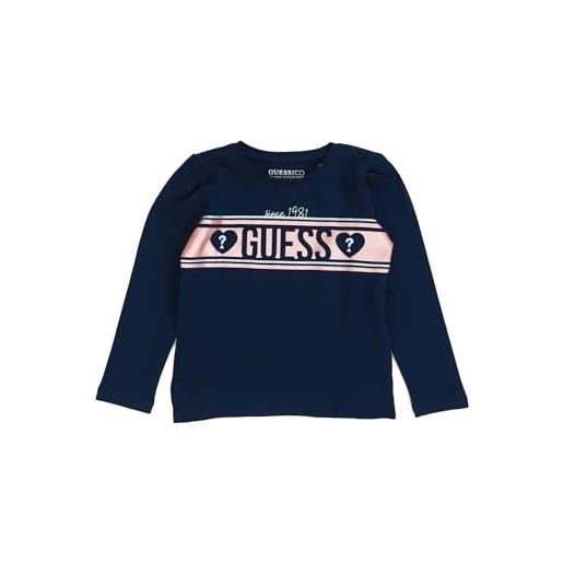 GUESS maglietta a maniche lunghe per bambine e ragazze bianco 6 anni (116cm)