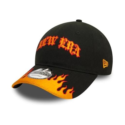 New Era 9twenty - berretto race con logo flames nero, nero , taglia unica
