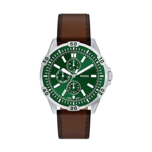 OROLOGIO DA TASCA al quarzo oro putting effetto peltro verde emblema