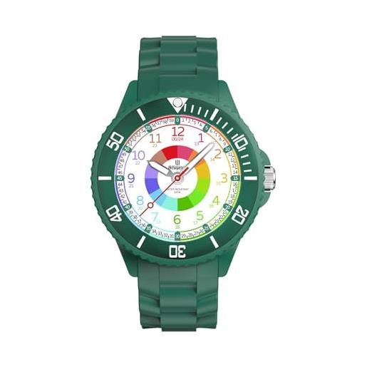 Weayege orologio per bambino bambini, orologio per bambini, orologio da polso per bambinia, educativo orologio bambina, impermeabile 3atm, 4-18 anni