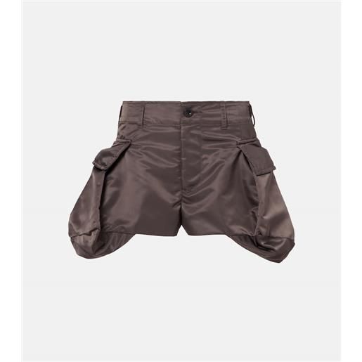 Sacai shorts cargo in twill tecnico