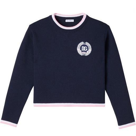 Dolce&Gabbana Kids pullover dg in lana vergine