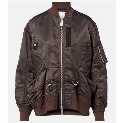 Sacai bomber in twill