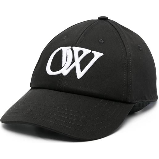 Off-White cappello da baseball con ricamo - nero