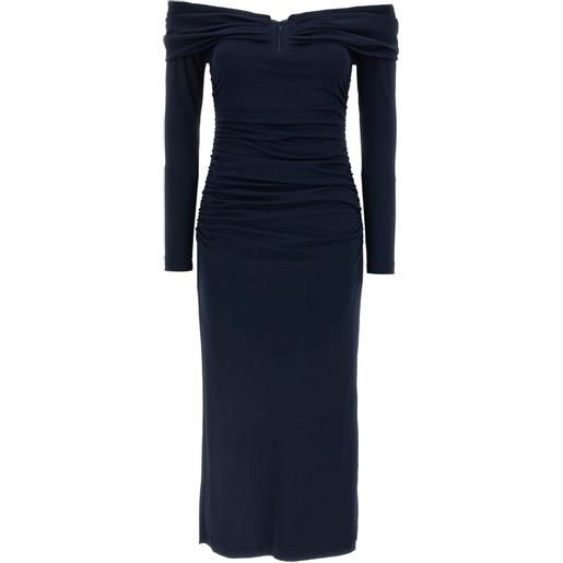 Carolina Herrera abito con spalle scoperte - blu