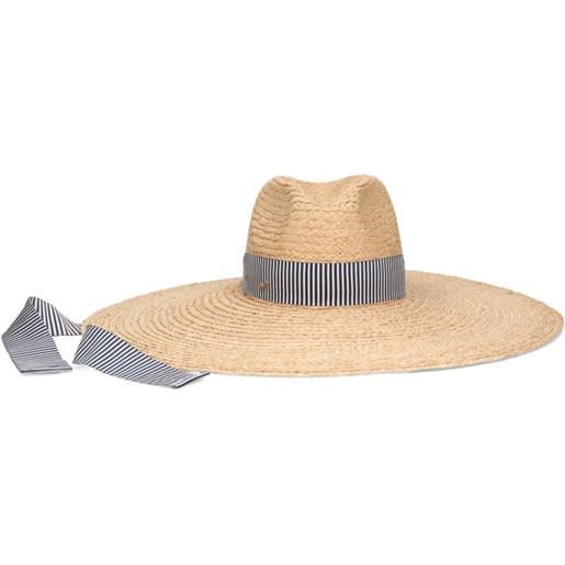 Borsalino cappello ivana a righe - toni neutri