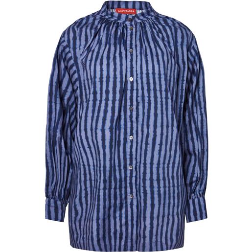 Altuzarra camicia teresa a righe - blu