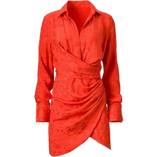 MOOS STUDIO abito corto fire bloom a fiori - arancione