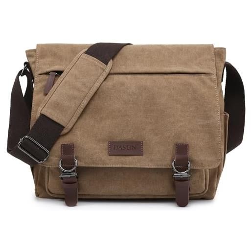 Dasein borse a tracolla per uomo taglia unica marrone