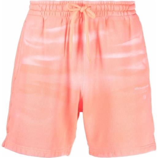 Alexander Wang shorts sportivi con fantasia tie dye - rosa