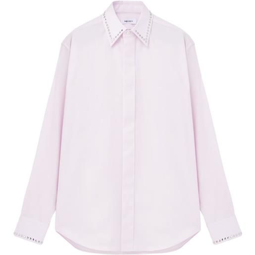 Alexander McQueen polo in cotone con decorazione - rosa