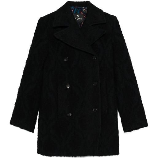 ETRO cappotto doppiopetto - blu