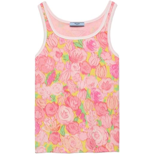 Prada canotta a fiori - rosa