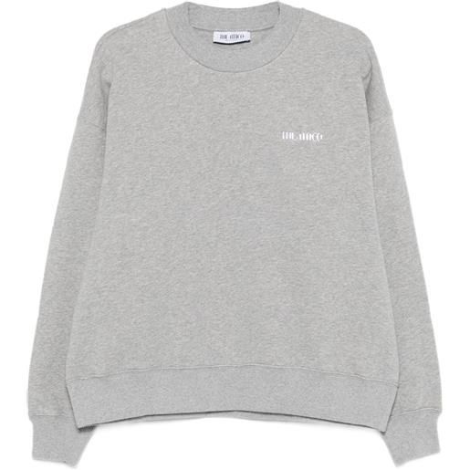 The Attico felpa girocollo in cotone - grigio
