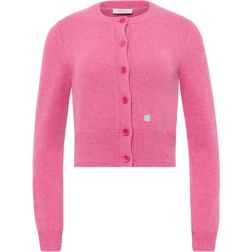 JW Anderson cardigan con ricamo - rosa