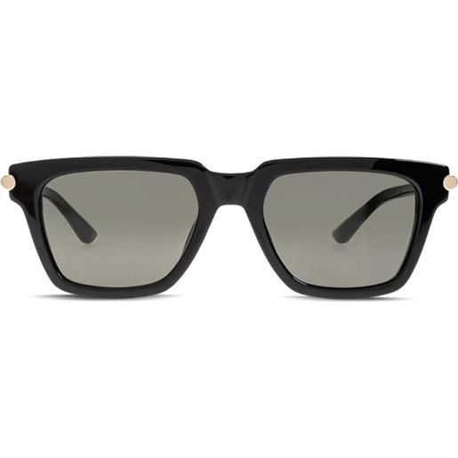 Alexander McQueen Eyewear occhiali da sole icon squadrati con dettaglio a t - nero