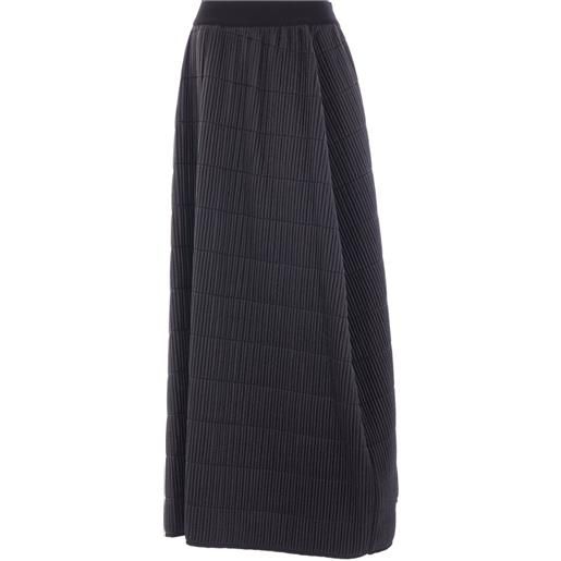 Maria Calderara gonna lunga plissettata - nero