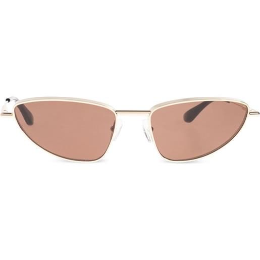 Alexander McQueen Eyewear occhiali da sole t-bar cat-eye - giallo