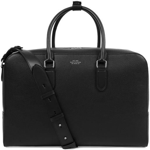 Smythson borsa da viaggio in pelle - nero