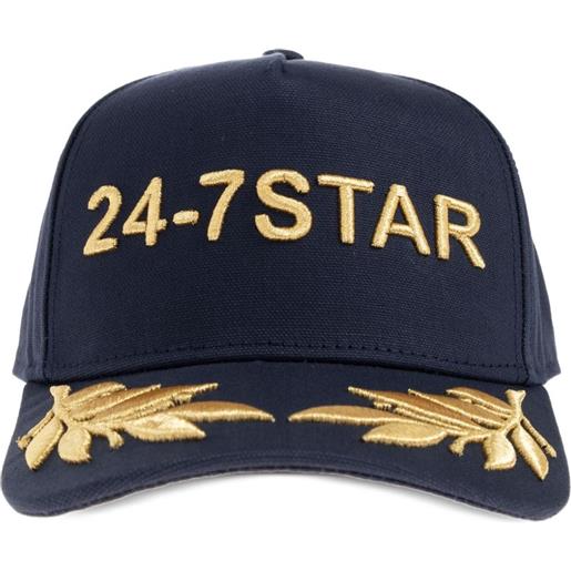 DSQUARED2 cappello da baseball 24-7 star con decorazione - blu