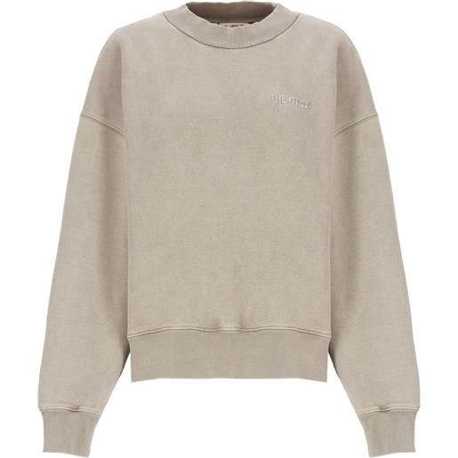 The Attico felpa con logo ricamato - toni neutri