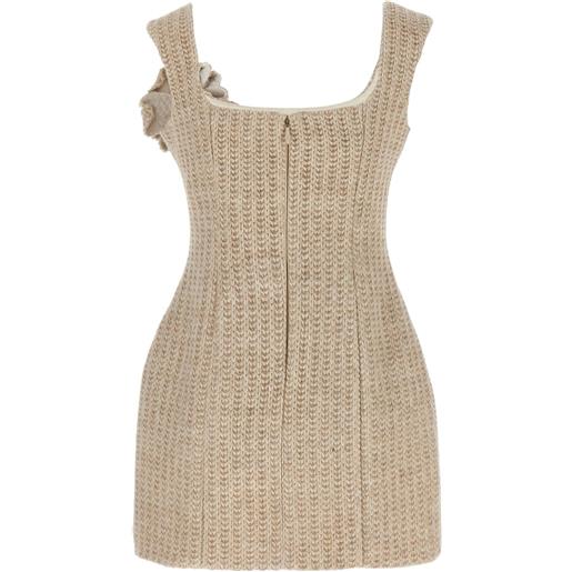 Giuseppe Di Morabito abito corto con decorazione - toni neutri