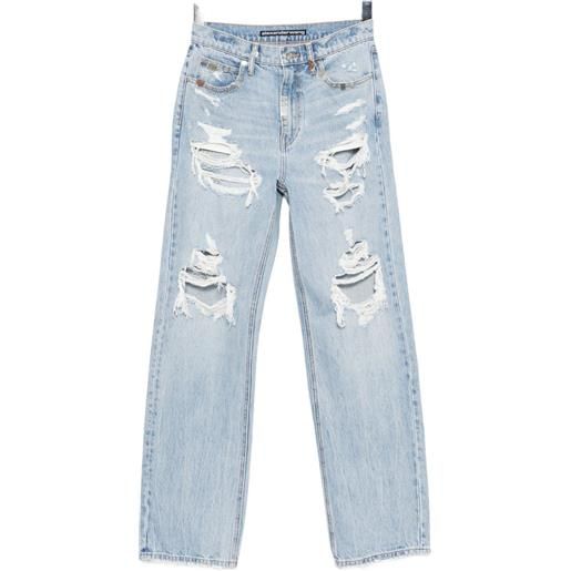 Alexander Wang distressed-detail jeans - blu