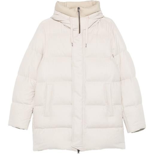 Herno cappotto trapuntato con cappuccio - toni neutri