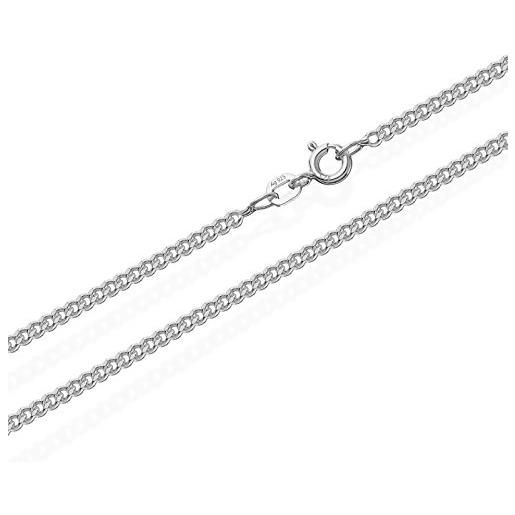 Collana A Serpente NKlaus In Argento 925 Larga 1,7 Mm - Lunghezza 19 Cm