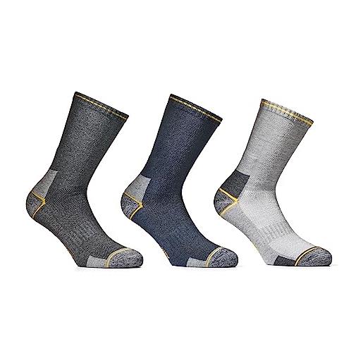 sockenkauf24 6 | 12 | 24 Paia Calze TERMICHE da Donna & Uomo In Spugna Nero Cotone con Elastico Confortevole (35-38, 12 paia | Nero