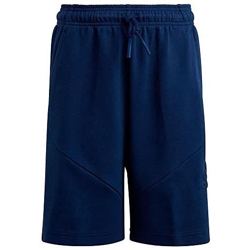 adidas logo u fi sh pantaloncini (1/2), blu scuro, 152 unisex-bambini